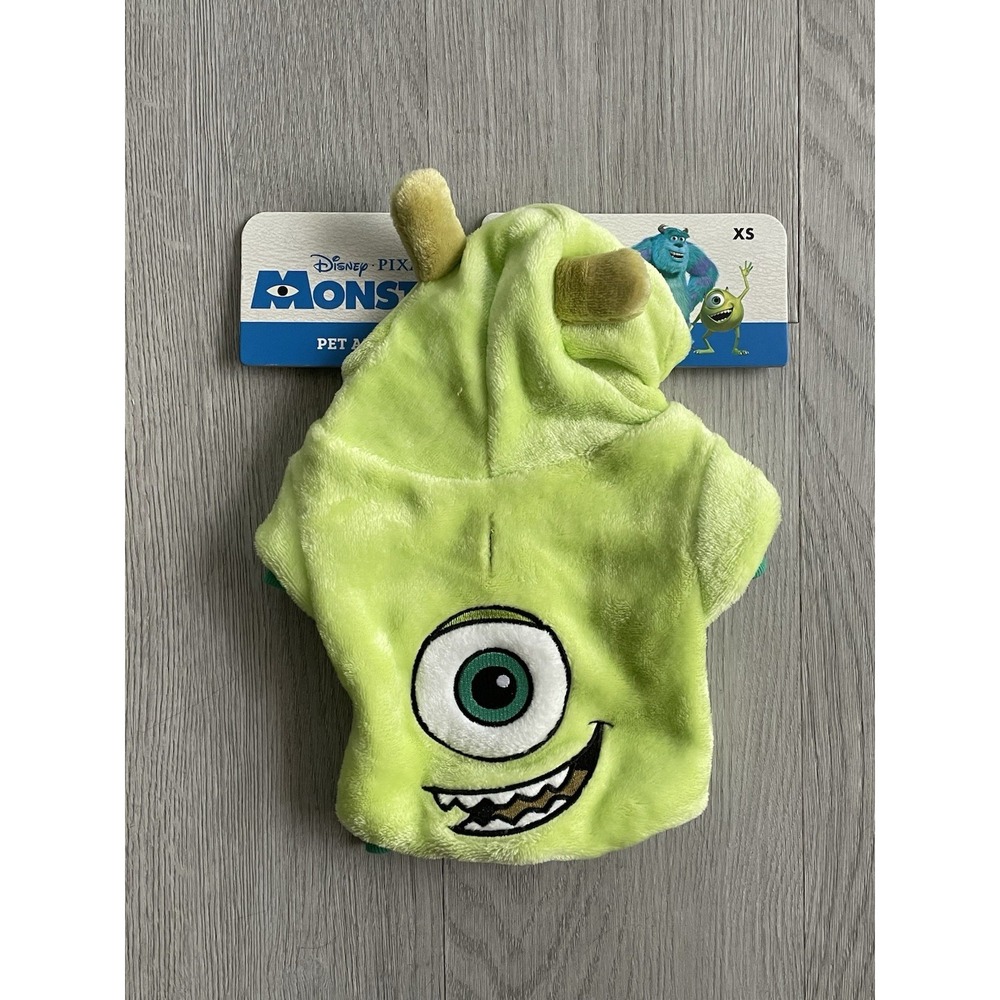 NEW Disney Pixar Halloween Fluffy Pet Dog Costume - Monsters Inc - Mike - Sz XS